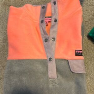 Simply southern fleece coral and grey